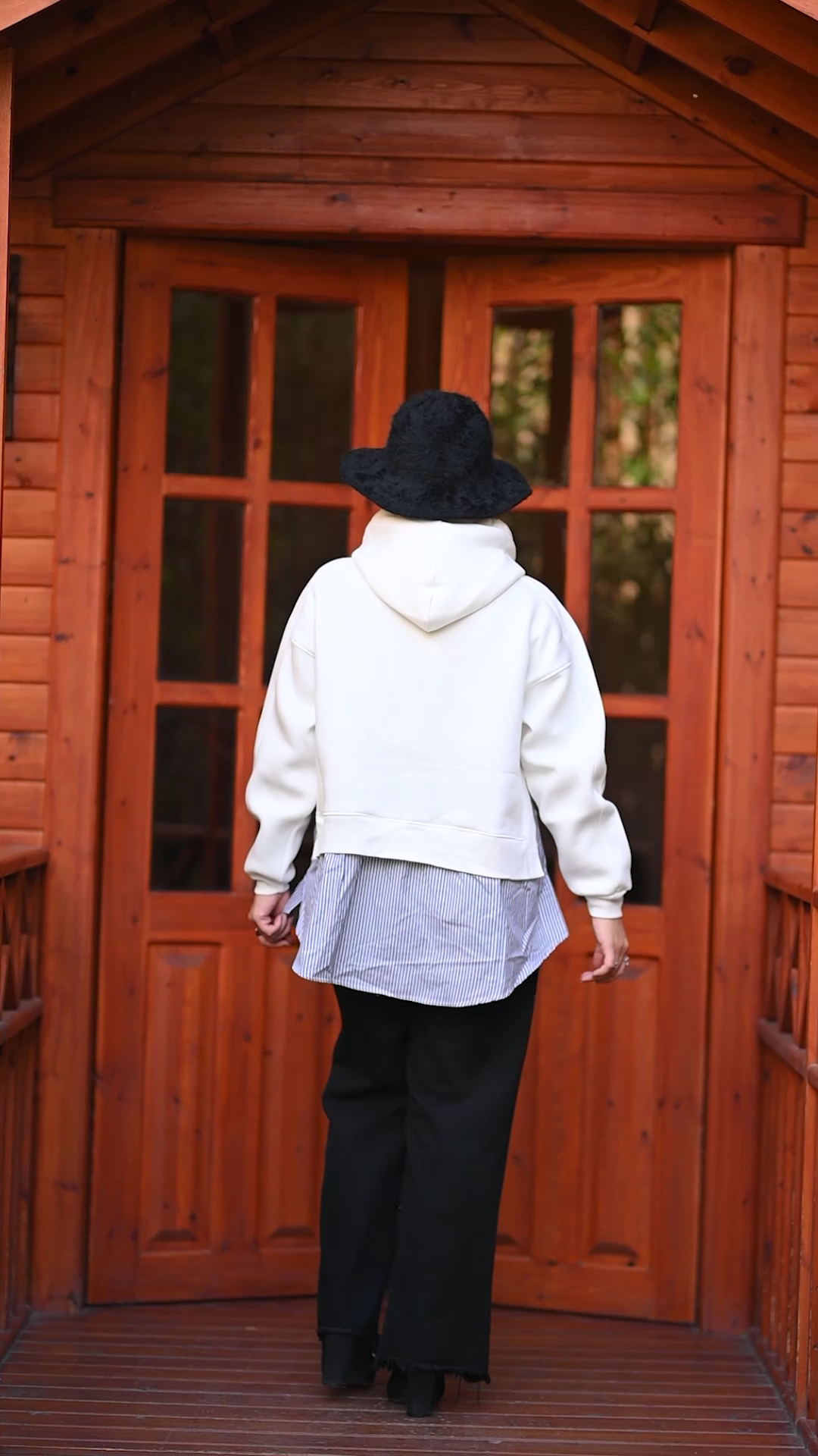 Oversized Hoodie with Built-In Shirt Layer