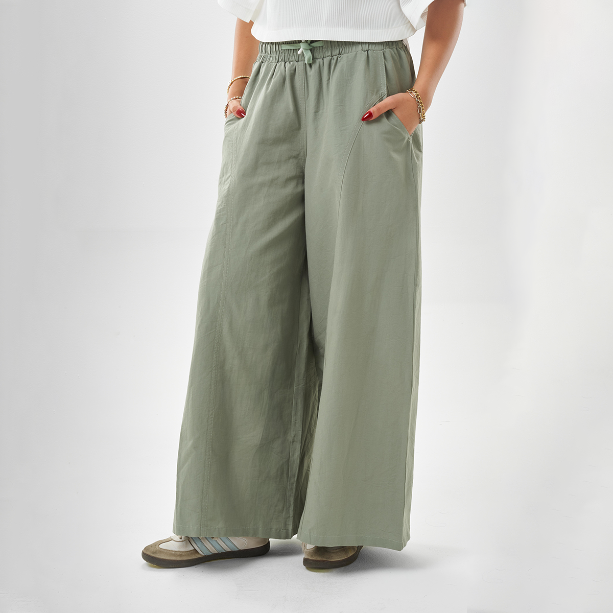 Wide Leg Casual Pants