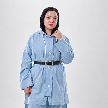 Denim Hooded Jacket