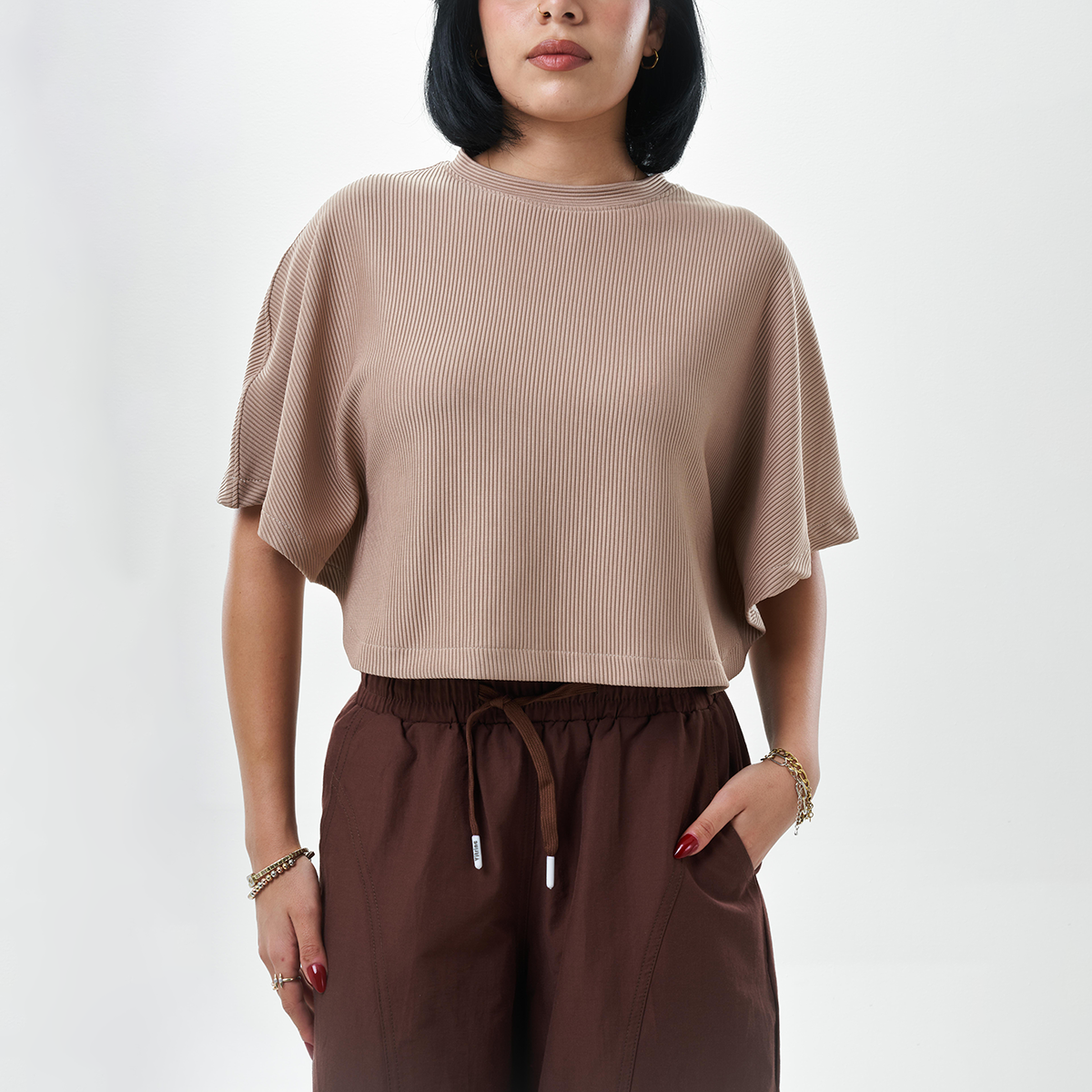 Ribbed Casual Top