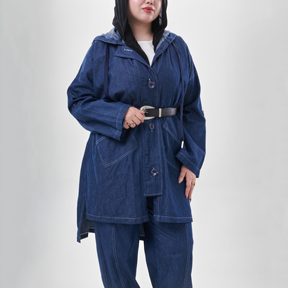 Denim Hooded Jacket
