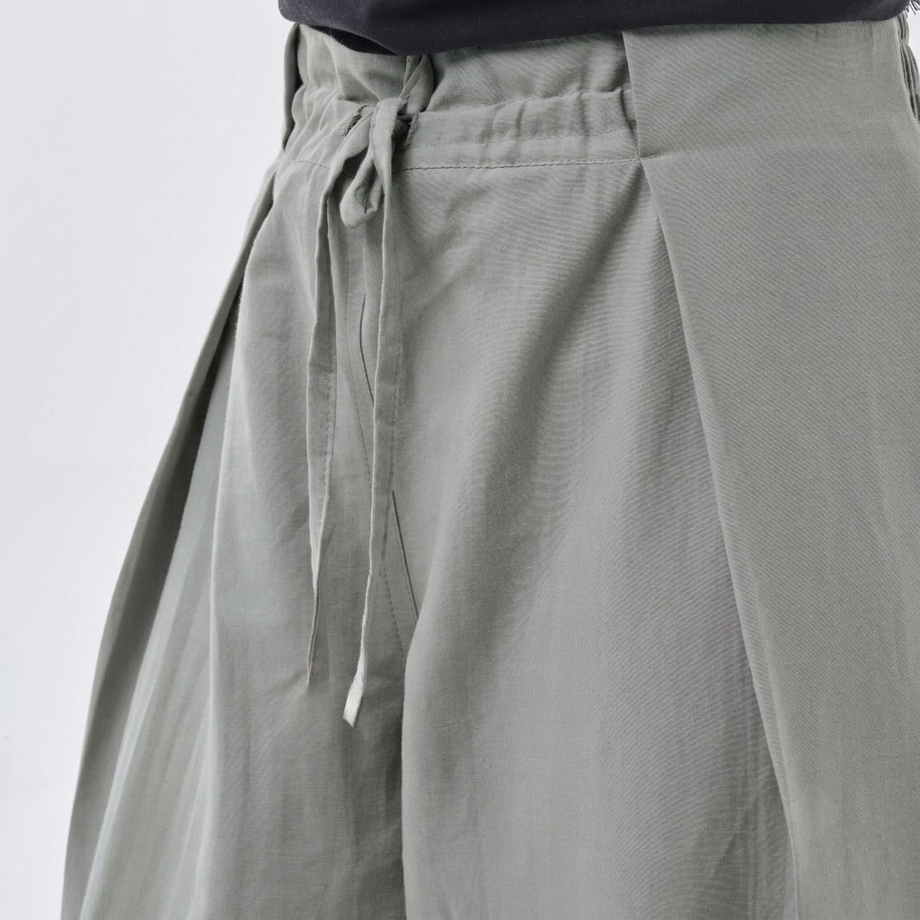 Wide-Leg Drawstring Pants