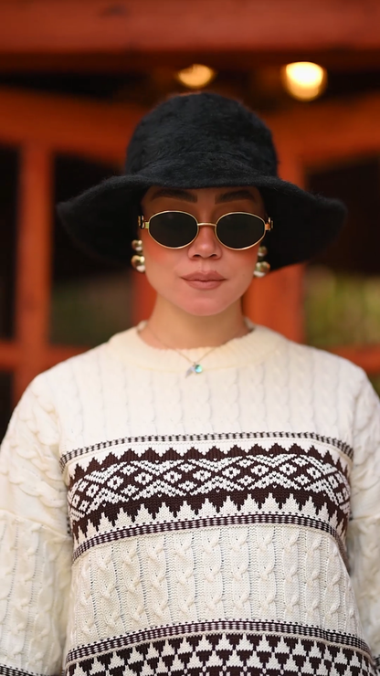 Decorative Knitted Sweater