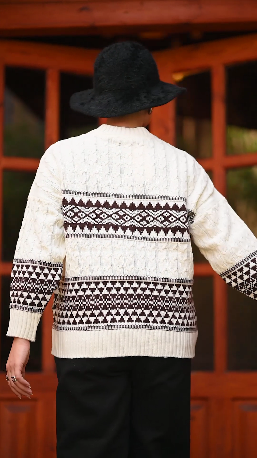Decorative Knitted Sweater