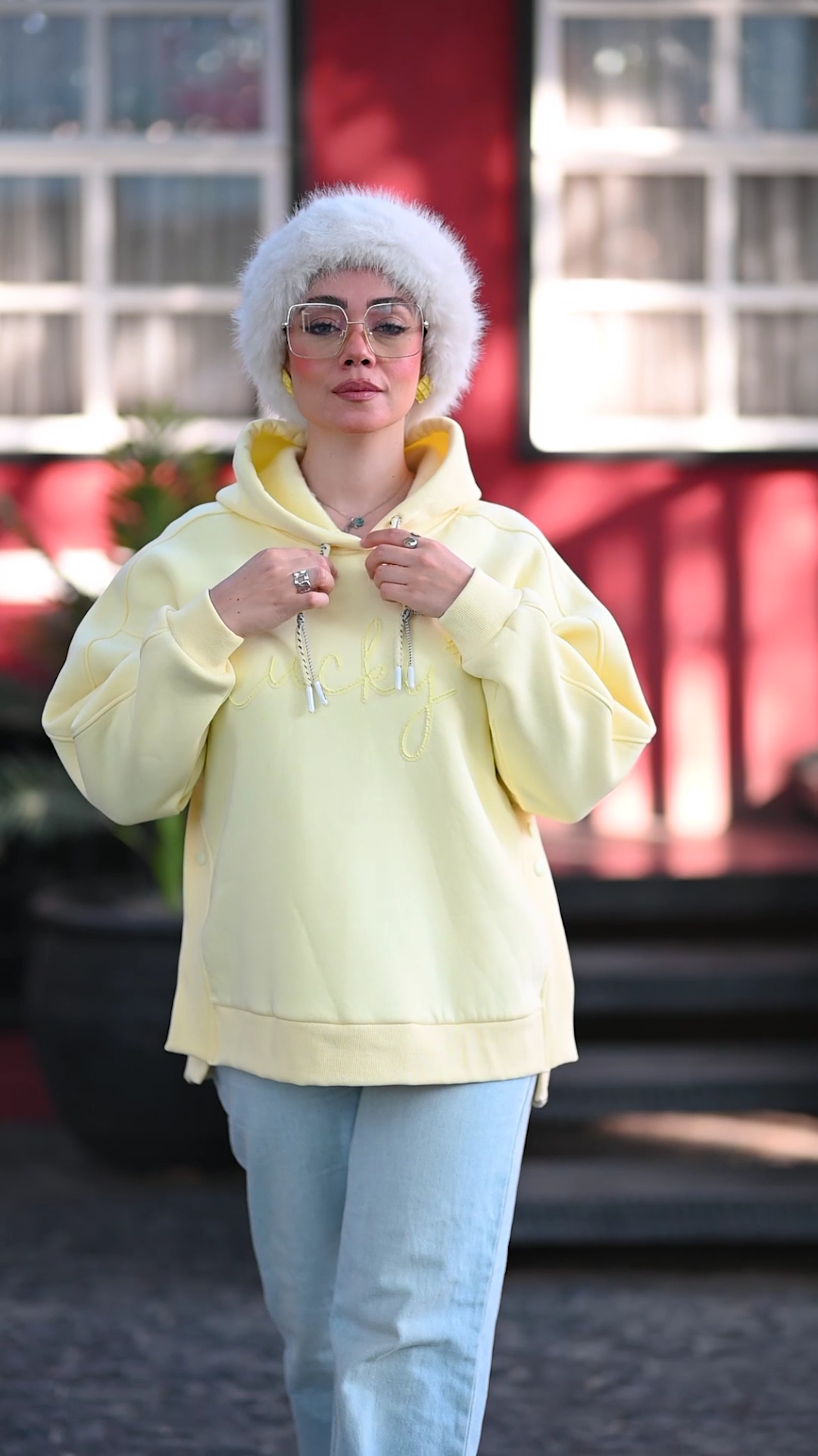 Relaxed Fit Drawstring Hoodie