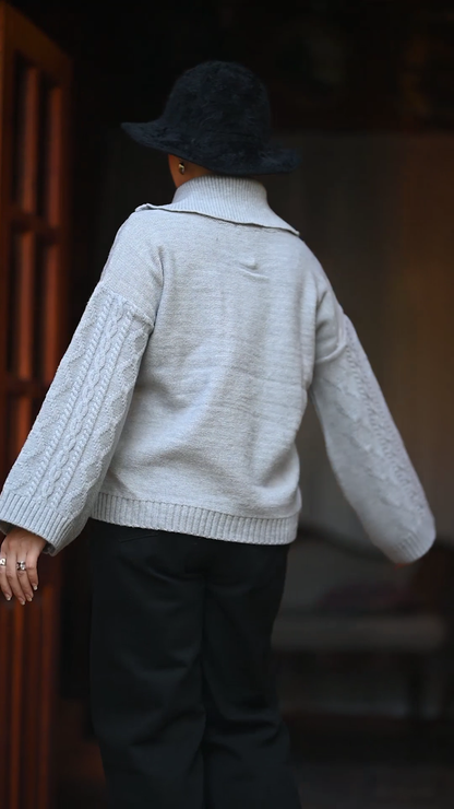 Pattern Knitted Sweater