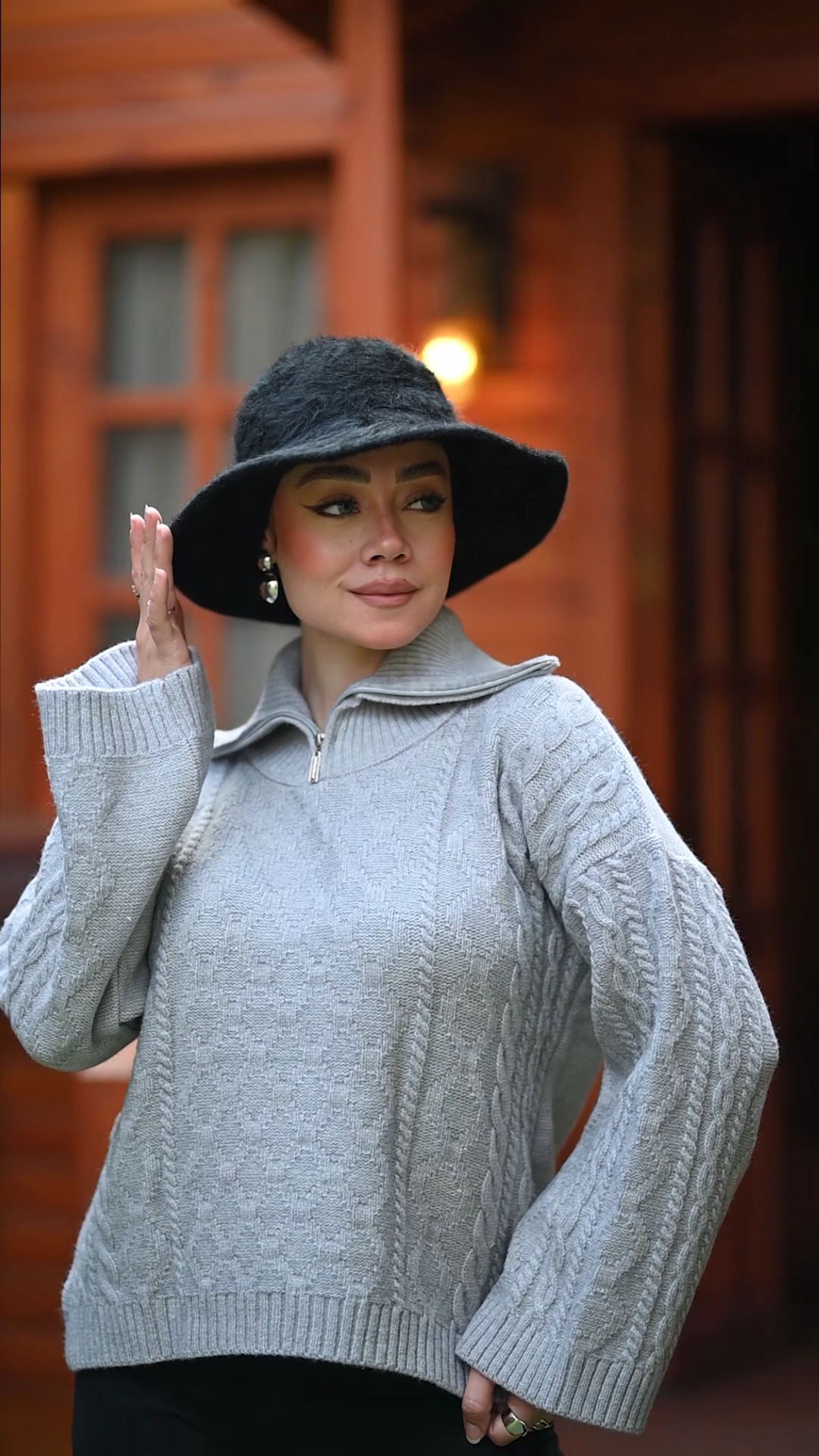 Pattern Knitted Sweater