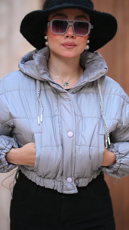 Cropped Puffer Jacket