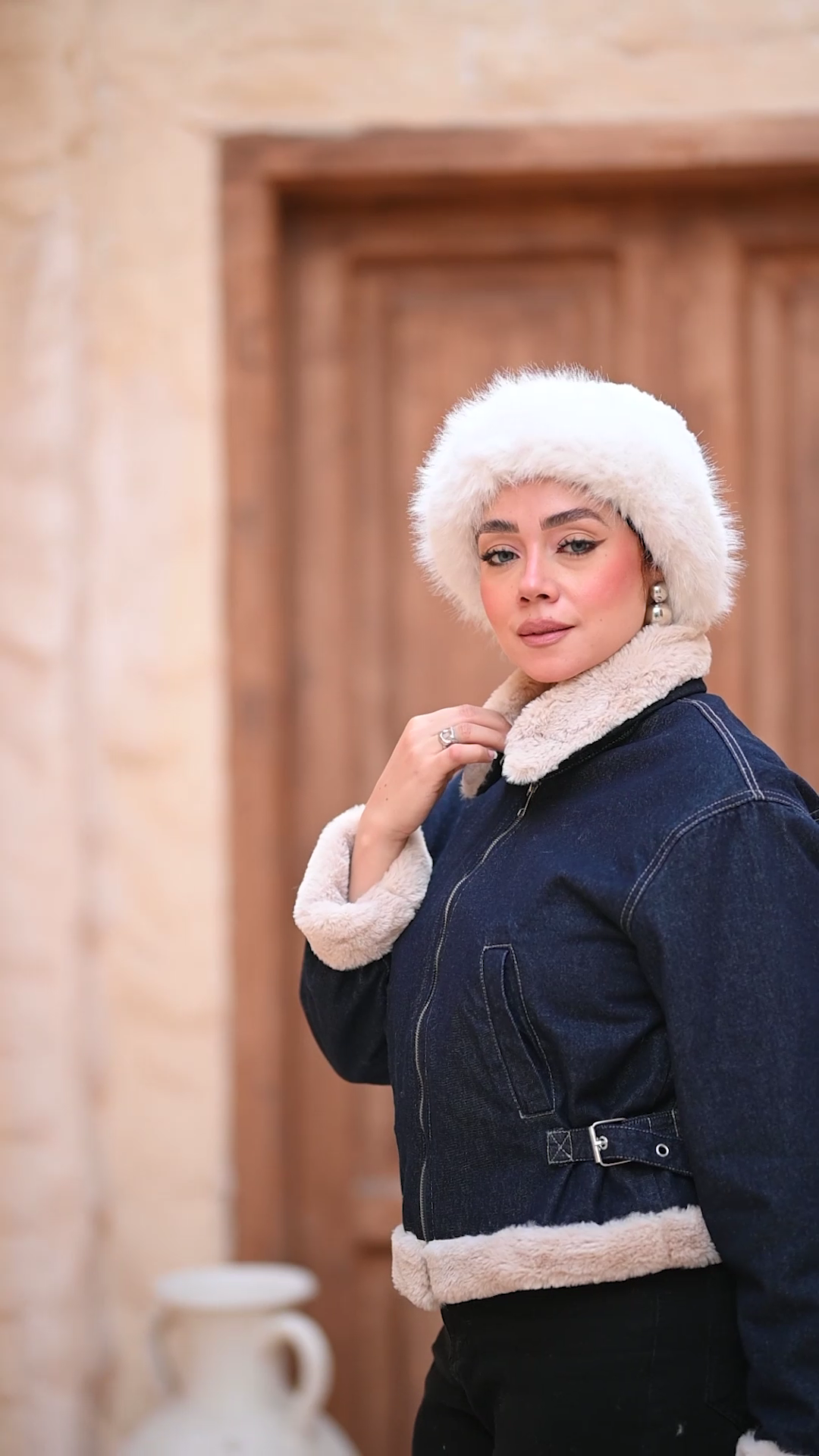 Slim Fit Lined Winter Puffer Jacket