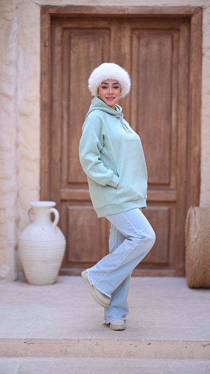 Print Hoodie With Pocket