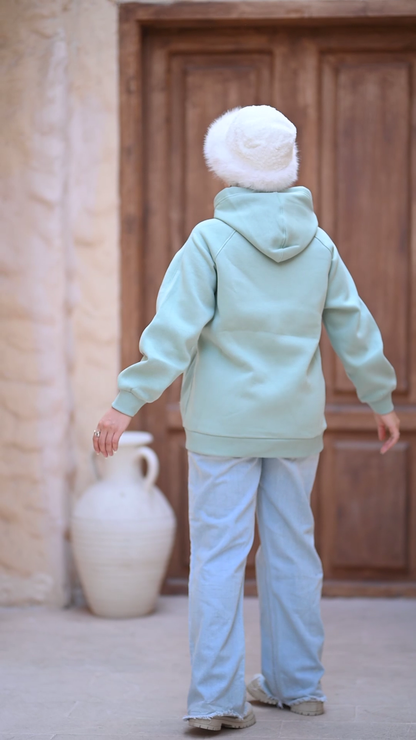 Print Hoodie With Pocket