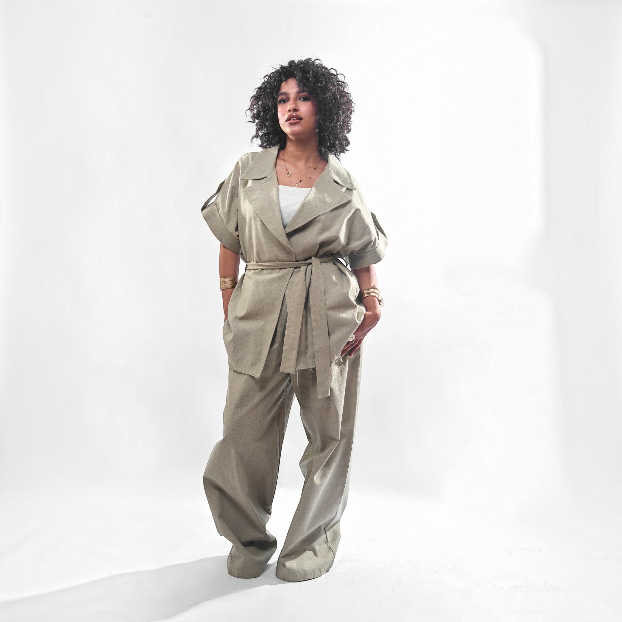 Two-Piece Linen Set