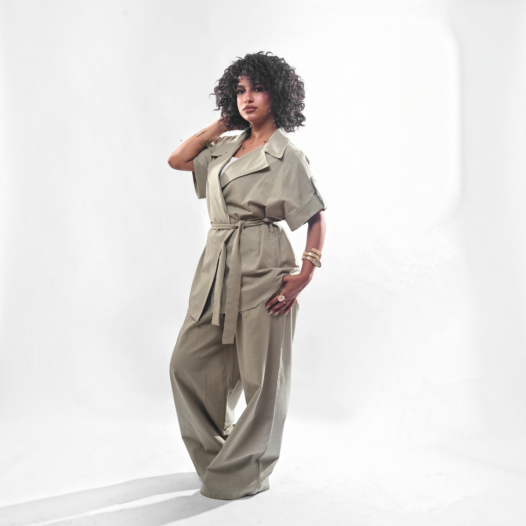 Two-Piece Linen Set