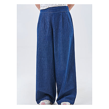 High-Waist Wide-Leg Tencel Pants