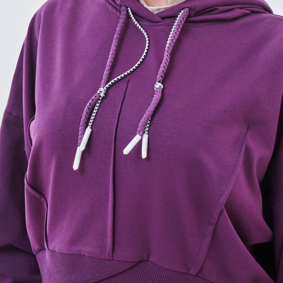 Cropped Hoodie Sweatshirt