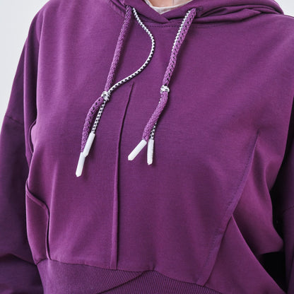 Cropped Hoodie Sweatshirt