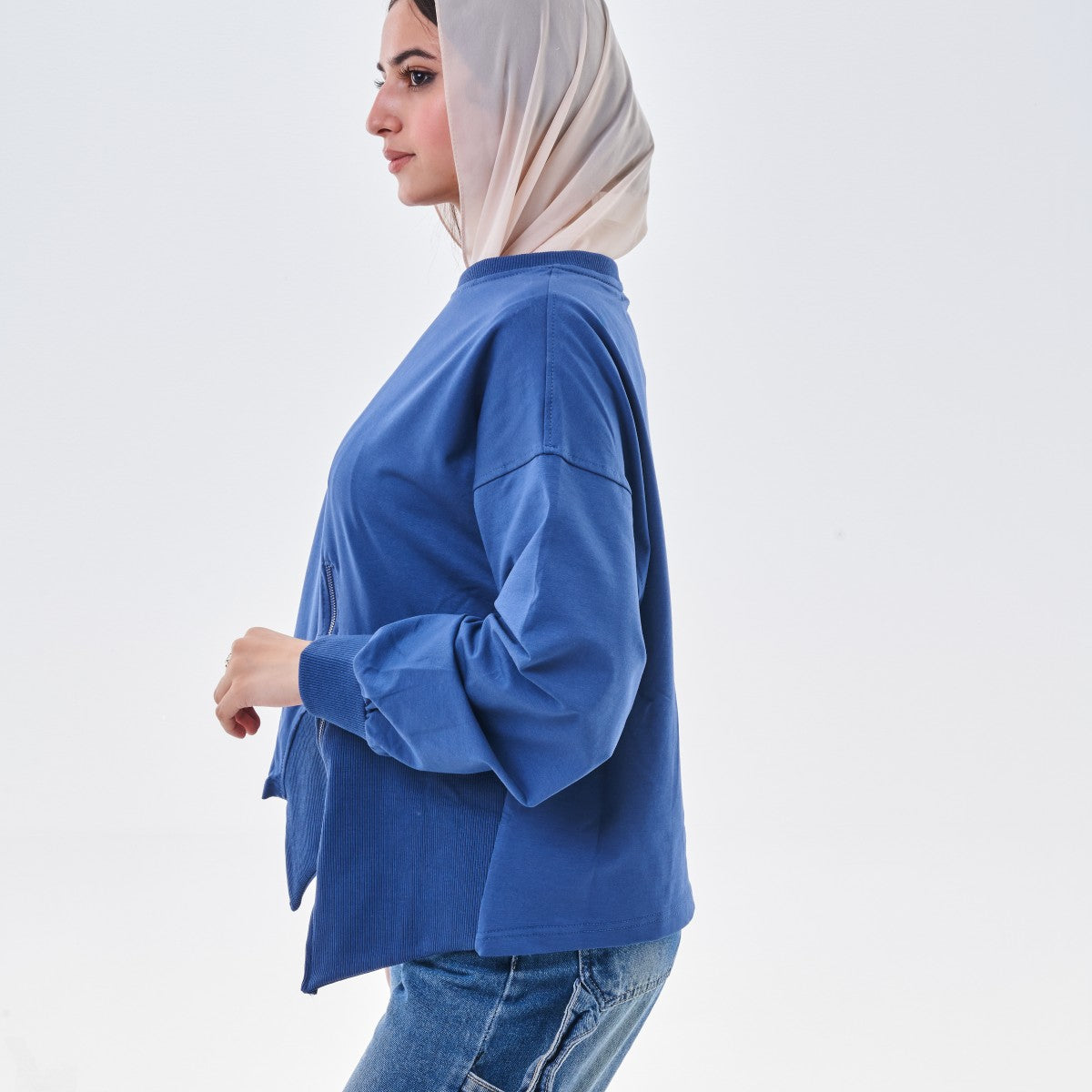 Asymmetrical Zip Sweatshirt
