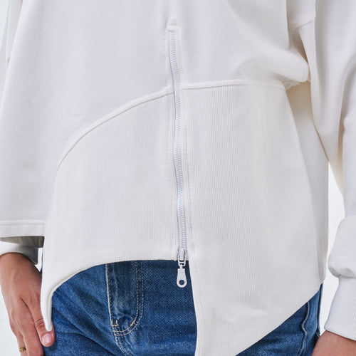 Asymmetrical Zip Sweatshirt
